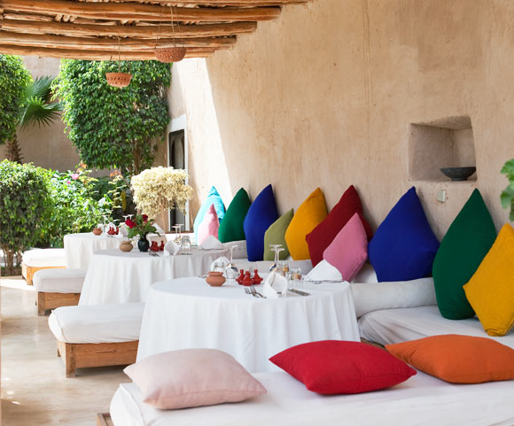 Yoga Explorers yoga retreat in Morocco - terrace